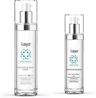 Brightening Night Cream, Azeloyl Glycine & Imperata Cylindrica extracts for lighter & brighter skin, 50 ml And Brightening Day Cream, 50ml