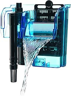 Penn-Plax Cascade Hang-On Aquarium Filter With Quad Filtration System Cleans Up To 10 Gallon Tank
