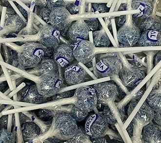 Blue Raspberry Lollipops x 50 by The Gourmet Sweet Company
