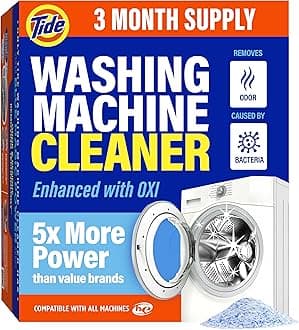 Washing Machine Cleaner, Washer Machine Cleaner Tablets for Front and Top Loader Machines, 3 Count Box