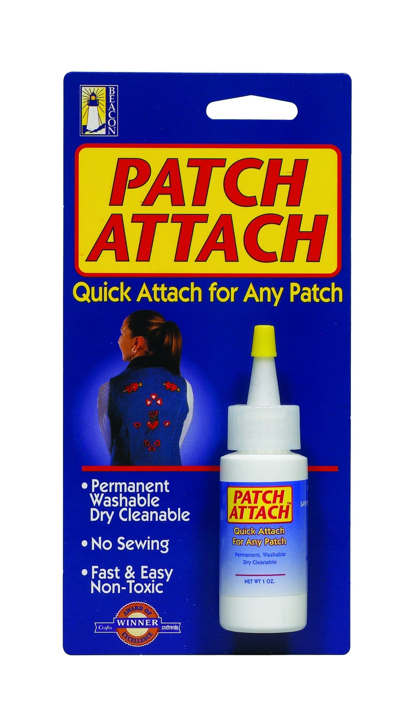 Patch Attach 29 ml Medium Dries Bottle, Clear
