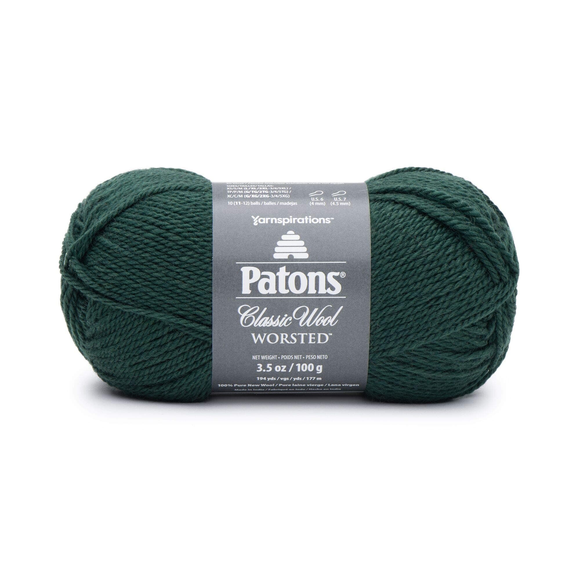 Patons Classic Wool Yarn, Pine