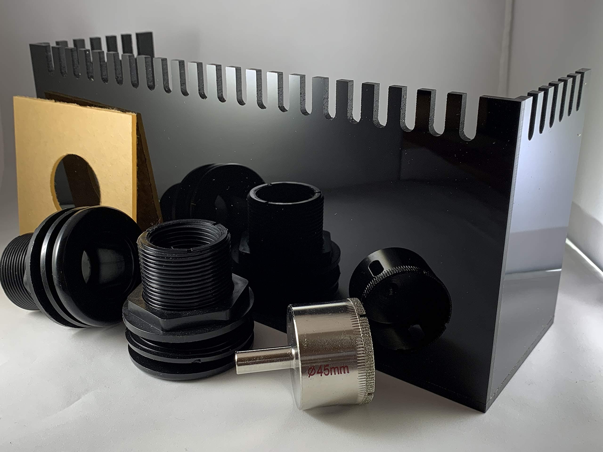 1800 GPH Internal Overflow Box Complete kit (Includes Bulkhead Drill kit)