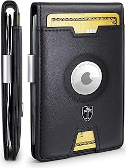 TRAVANDO, Schlanke Herren-Geldbörse mit Geldklammer, RFID-blockierend, Kreditkartenetui für Herren, mit Geschenkbox