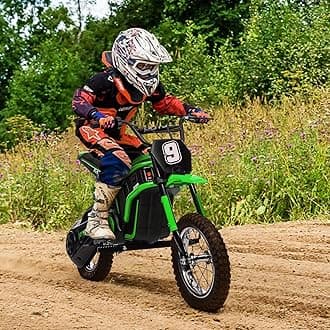 Electric Dirt Bike for Kids,14.29 MPH,350W Electric Motorcycle 24V for Child,Motorcross for Girls and Boys,Kid Dirtbike,3-Speed Modes,Max 135 Lbs