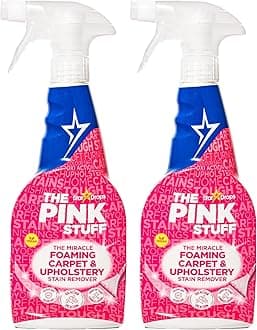 Stardrops - The Pink Stuff - The Miracle Foaming Carpet & Upholstery Stain Remover (Pack of 2)
