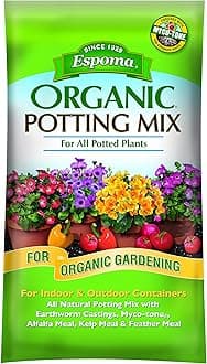 Espoma Organic Potting Soil Mix - All Natural Potting Mix for All Indoor & Outdoor Containers Including Herbs & Vegetables. for Organic Gardening, 16 qt. Bag. Pack of 1