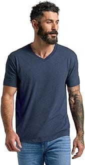 Mens V Neck T Shirts – Cotton V Neck Shirts for Men, V-Neck Mens T-Shirts and Undershirts for Men Pack/Singles