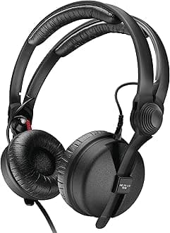 Sennheiser HD 25 Basic Edition, Closed Headphone for ENG/DJ use with split headband
