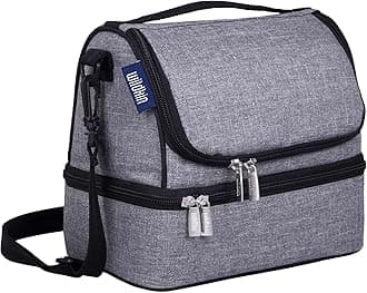 Wildkin 52903 Grey Tweed Lunch Bag, One Size