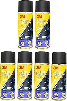 3M Rodent Repellent Coating, Rat Repellent Spray, Prevents Rat Bites in Engine Parts and Wires, Highly Effective, Leak-Free, Easy-to-Spray, Bitter Taste, No Kill-only Repels (Each 250g, Pack of 6)
