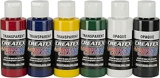 Createx Colors 5801-00 Airbrush Paint Set, 2 Ounce, Multicolor