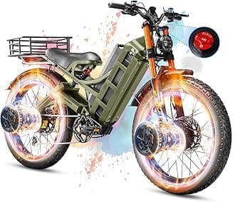 eAhora 2026 Romeo Pro 3/2 50-46Mph Electric Bike for Adults 5600W/4000W/2500W Dual Motor Ebike 60V/80Ah 52V/70Ah Long Range Fat Tire Full Suspension Electric Mountain Bicycle