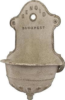 Creative Co-Op Reproduction of Vintage Iron Wall Water Fountain