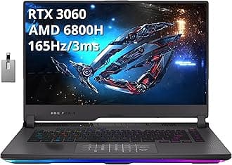 ASUS ROG Strix G15 15.6" FHD 300Hz Gaming Laptop, AMD Ryzen 7-4800H, 16GB RAM, 512GB PCIe SSD, Backlit Keyboard, GeForce RTX 3050Ti, Windows 11 Home, Grey, 32GB USB Card
