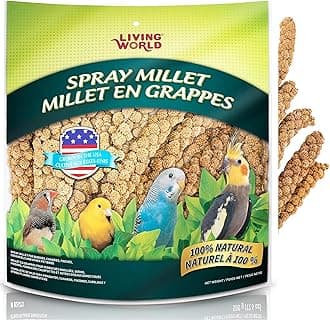 Living World – Millet Spray for Birds, 5 Pounds – Premium Treat for Budgies, Canaries, Finches, Cockatiels and Other Pet Birds