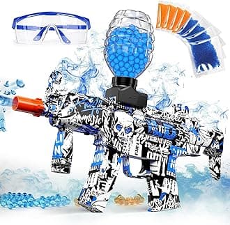 Anstoy Gel Ball Blaster Blue – Automatic Orby Gel Gun with High Power Shooting, Ideal for Outdoor Battles, Team Games & Christmas, Halloween, Birthdays Gifts for Ages 14+