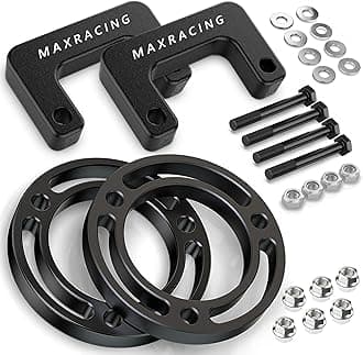 Maxracing 3.5" Front Leveling Kit Upper+Lower Strut Lift Spacers Compatible with 2007-2026 Chevy Silverado Avalanche Suburban Tahoe 1500 / GMC Sierra Yukon 1500 2WD/4WD