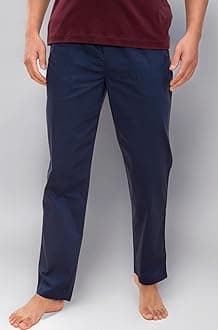 Regular Fit Cotton Blend Woven Casual Style Pyjama Dual Pockets Breathable Microfibre Waistband Anti-Bacterial Stretchable Soft Comfortable Pyjama For Men