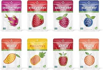 Freeze-Dried Fruit Snacks, Superfruit Variety, Pack of 8 (1.2oz Each)