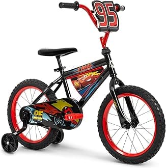 Disney and Marvel 12/16 Inch Boy's Bike for Kids, Multiple Color Options and Designs Available, Ideal for Ages 3+ Years Old, Removable Training Wheels, Adjustable Seat, Simple Coaster Brake