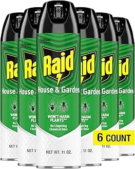 House & Garden Bug Killer Aerosol Kills Bugs on Contact Won’t Harm Plants Indoor and Outdoor Use 11 Ounce (Pack of 6)