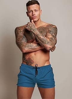 Men’s Swim Trunks Quick Dry Swim Shorts Board Shorts with Triangle Mesh Lining