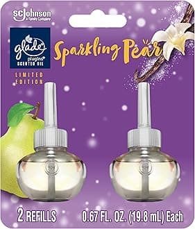 PlugIns Refills Air Freshener, Scented and Essential Oils for Home and Bathroom, Sparkling Pear, 1.34 Fl Oz, 2 Count