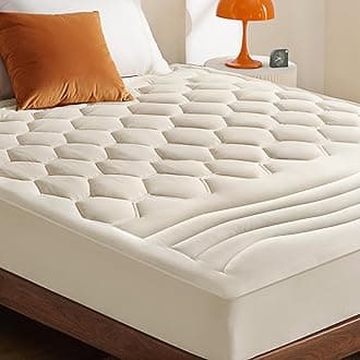Bedsure Beige Twin XL Mattress Pad - Soft Mattress Topper for College Dorm Room Essentials, Extra Long Twin Bed Cover Protector with 8-21 Inches Deep Pocket, Washable, Beige, 39x80 Inches