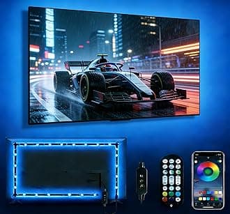 Daymeet LED TV Backlights, 9.8 ft USB Powered RGB Color Changing LED Strip Lights for 32-60 inch TVs with Remote Music Sync Bluetooth APP Control