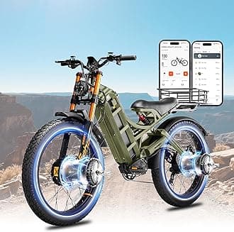 eAhora Romeo Pro 3/2 [2025] 46-50 Mph Electric Bike for Adults, Peak 5600W Dual Motor Ebike, 60V 80Ah 250 Miles Long Range E Bike, 26”*4.0 Fat Tire Air Full Suspension Off-Road E-Bike