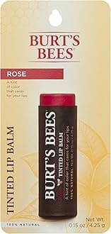 Tinted Lip Balm, Rose, 0.15 Ounce (Pack of 2)