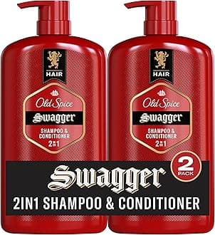 Old Spice Swagger 2-in-1 Shampoo and Conditioner for Men, 29.2 Fl Oz (Pack of 2)
