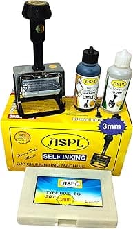 ASPL (3MM) Heave Duty Super Batch Printing Machine (Batch NO., Packing Date, Expiry Date, MUXIMUM Retail Price, NET Weight, Quantity, Size, ETC.) (M30) (3MM)