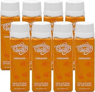 Morning Fresh Anti-Hangover and Liver Protection Drink - CINNAMON Flavor, Size: 8 Bottles in 1 Box | Helps reduce hangovers | Clinically proven | Enriched with Vitamin-C, Mulberry Leaf extract & Proteins | No sugar & caffeine | 100% natural & easy-to-carry | Your last drink of the night & Wake up Fresh