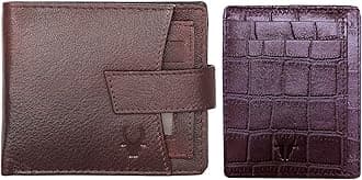 WILDHORNLeather Wallet for Men, CRD MRN CROCO+ MAROON 72, Classic