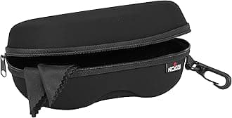 NoCry Storage Case for Safety Glasses with Felt Lining, Reinforced Zipper and Handy Belt Clip