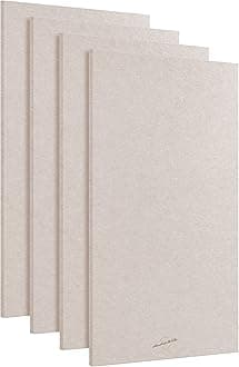 Acoustic Panels, 4 Pack ROOM KIT, Large, 120 x 60cm, Natural