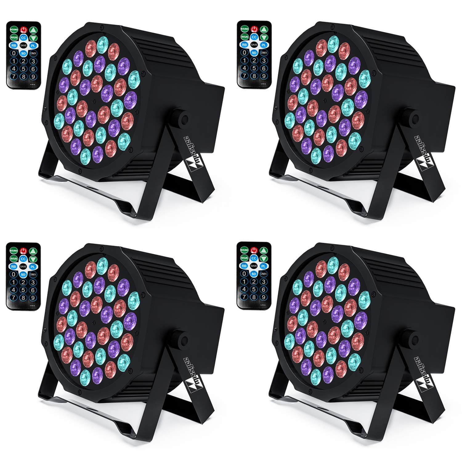 36LED Stage Lights - 4 Pack