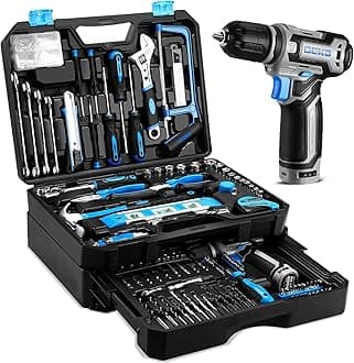 Blue Tool Kit Box Drill Set