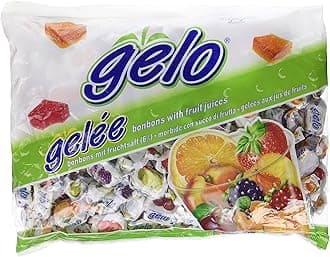 Gelo Assorted Kosher Bonbons with Fruit Juices (Large) 1 Kg