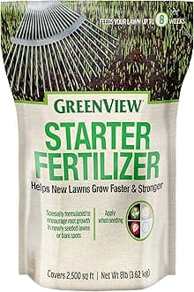 Greenview Spring or Fall Lawn Starter Fertilizer - 8 lb. Bag - Covers 2,500 sq. ft.