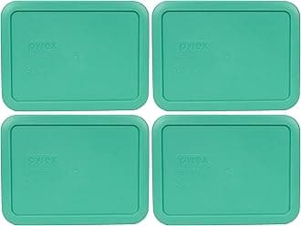 Pyrex 7210-PC Rectangle 3 Cup Storage Lid for Glass Dish (4, Light Green)