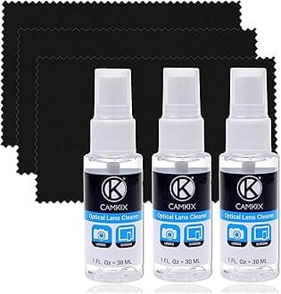 Lens and Screen Cleaning Kit - Cleaning Spray, Microfiber Cloth (3X Cleaning Spray, 3X Microfiber Cloth, Lens and Screen Cleaning Kit)