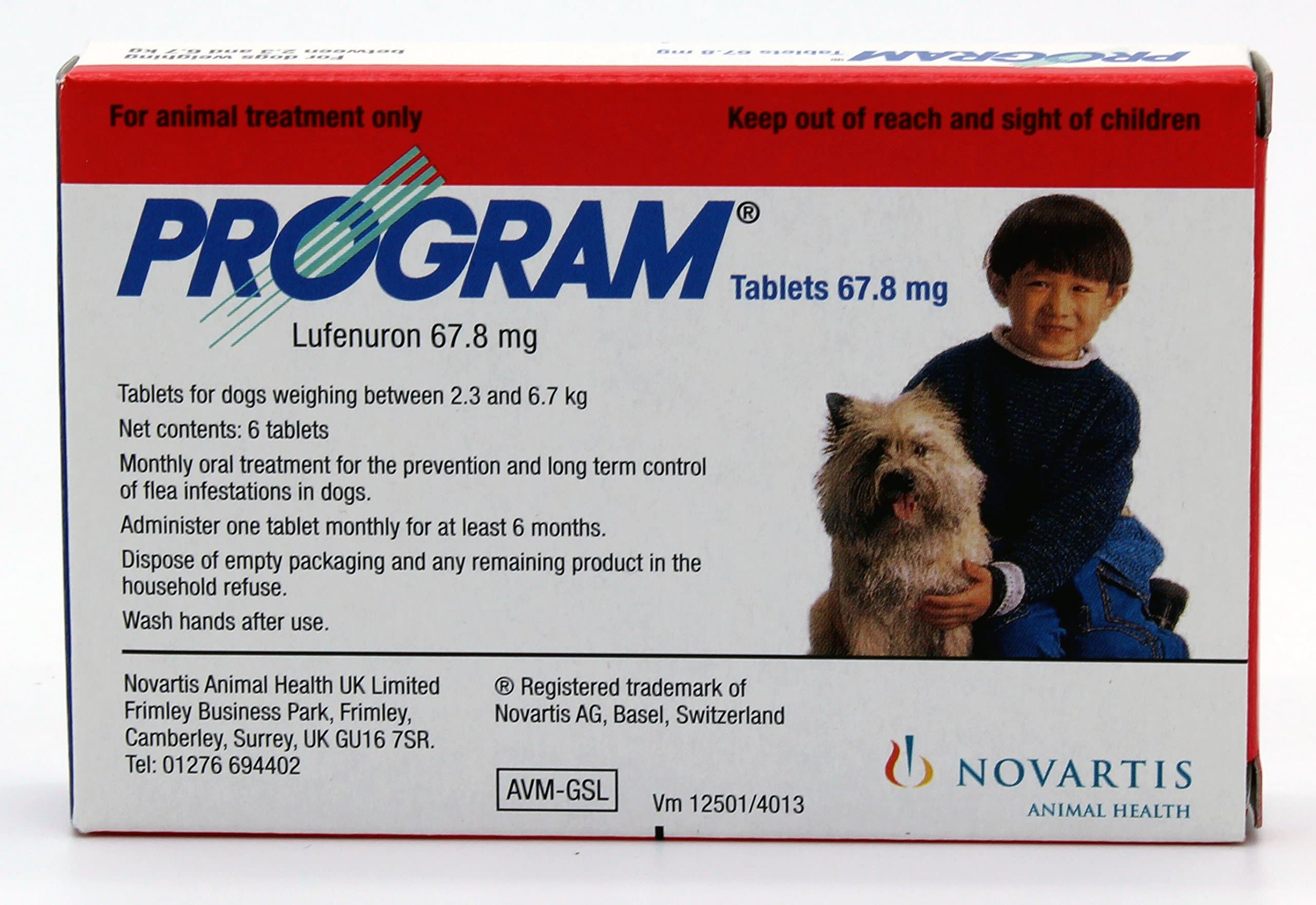 Program for Small Dogs - Red 6 X 67.8mg Tablets (5 - 14 Lbs)