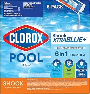 Clorox® Pool&Spa™ Shock XTRABLUE® Plus, Kills Bacteria & Algae in Swimming Pools, Swim-Ready in 15 Minutes, (6-Pack)