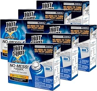No-Mess! Fogger With Odor Neutralizer 3 Count-1.2 Ounce Cans, Kills Hidden Bugs, No Need To Turn Off Pilot Lights, 6 Pack