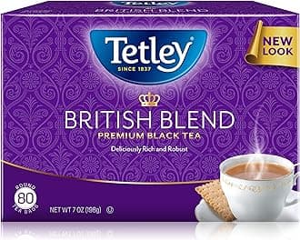 British Blend Premium Black Tea, Regular, 80 Teabags (Pack of 1)