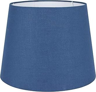 MiniSun | Modern Tapered Light Shade in a Navy Blue Fabric Finish | Floor Lamps & Torchieres, Home Décor & Improvement Essential | 350mm Shade Width