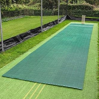 FORTRESS Instant Cricket Pitch Matting - 8x Size Options | Ideal For Garden Practice & Cricket Matches | No Installation Required | Indoor & Outdoor Matting